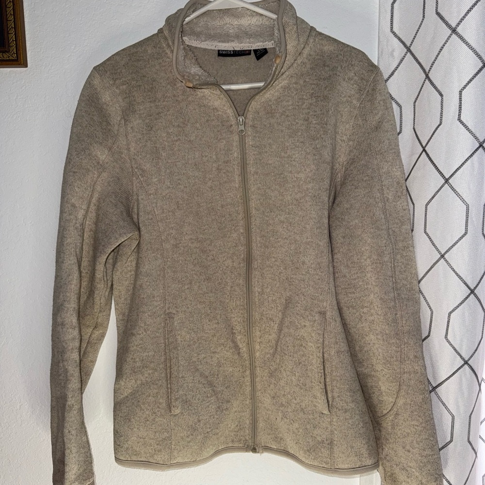 Swiss Tech Cream Fleece-Lined Jacket